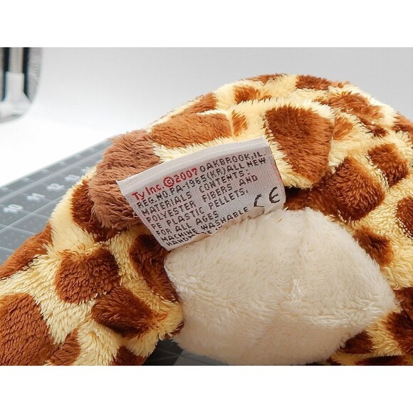 Ty Pluffies Tylux Giraffe Lion Monkey Beanbag Terry Plush Stuffed Animal Set/3 - Picture 13 of 14